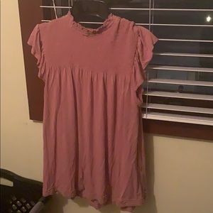 Pink top, babydoll style